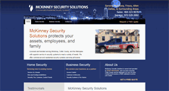 Desktop Screenshot of mckinneysecuritysol.com